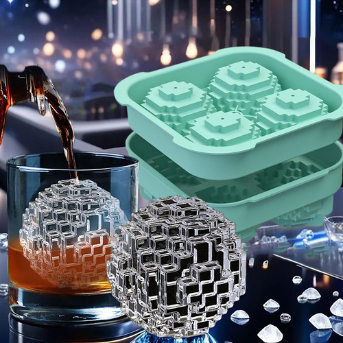 Molde De Hielo De Whisky De Silicona Gran Molde De Bolas De