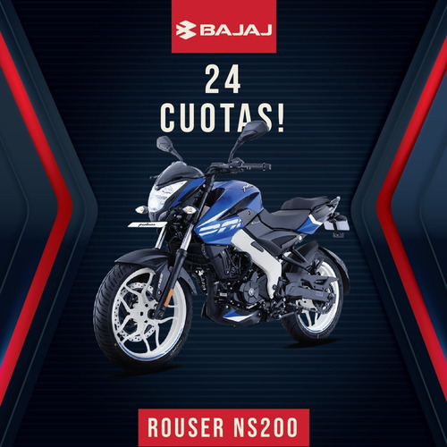 Imagen 1 de 17 de Bajaj Rouser Ns 200 24 Cuotas - Unicomoto Canning