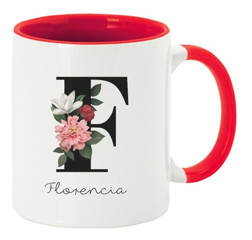 Taza De Cerámica Personalizada, Nombre Interior Color