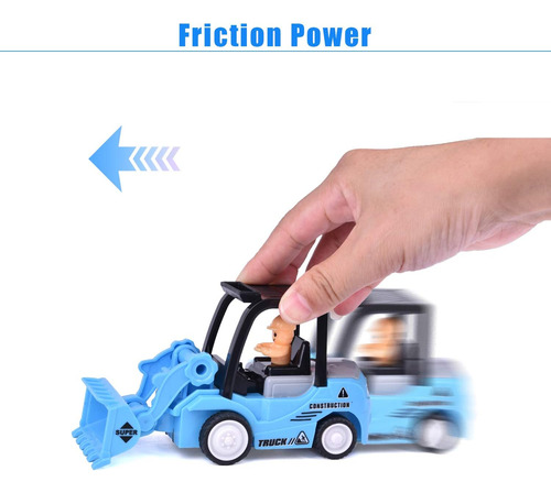 Juguetes De Camiones De Construcción Con Fricción Divertidos