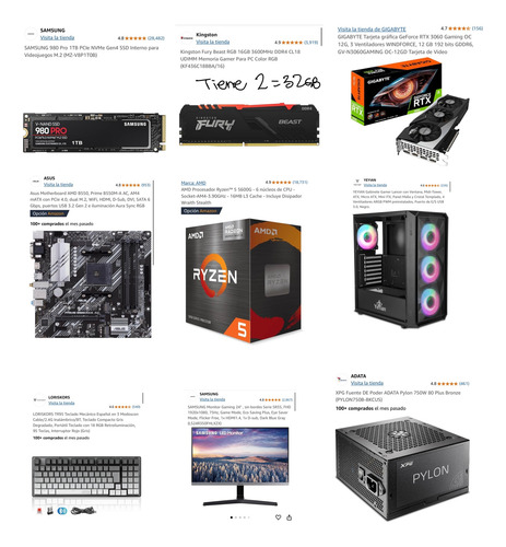 Pc Gamer Armada Con Pantalla Y Teclado Incluido (Usado)
