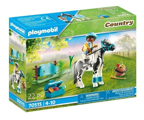 Playmobil Country Poni Coleccion Lewitzer Con Figura 70515