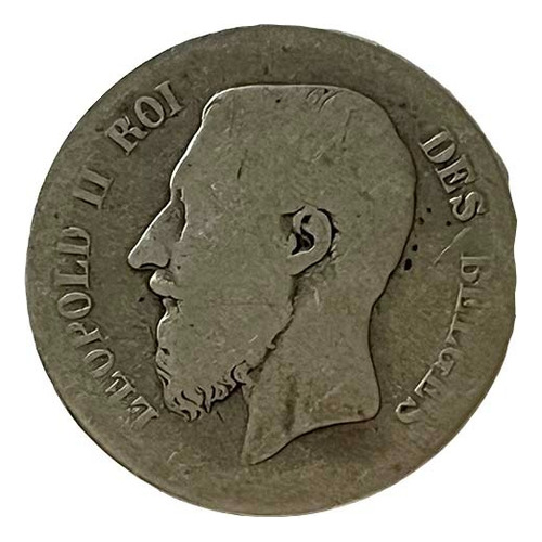Antigua Moneda Belga -1 Franco- Año 1867- Belgica