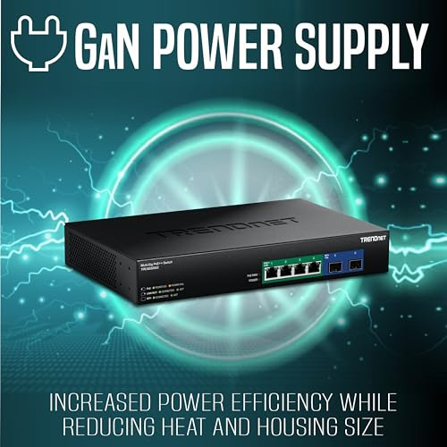 Switch Trendnet De 6 Puertos 2.5g Con Gan Power Poe++ Y