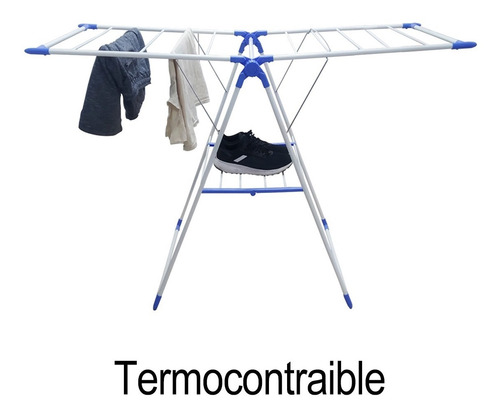 Imagen 3 de 4 de Tender Tendedero Con Alas Chicas Para Ropa Plegable