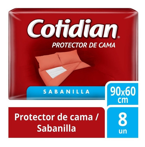 Sabanillas Cotidian Gel Súper Absorvente 4 Pqt X8 Uds 