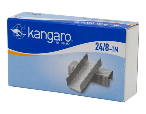 Broches Nro 24/8 Kangaro Ganchitos P/ Abrochadora Caja X1000