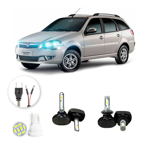 Lampada Led S1 Fiat Palio Adventure 2013-2015 Alto Baixo