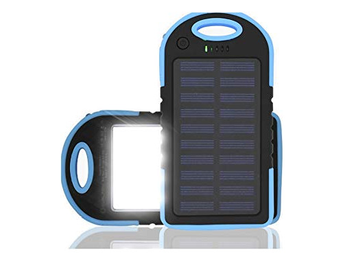 000mah Cargador Solar Portátil De Doble 6 Usb Cargador...