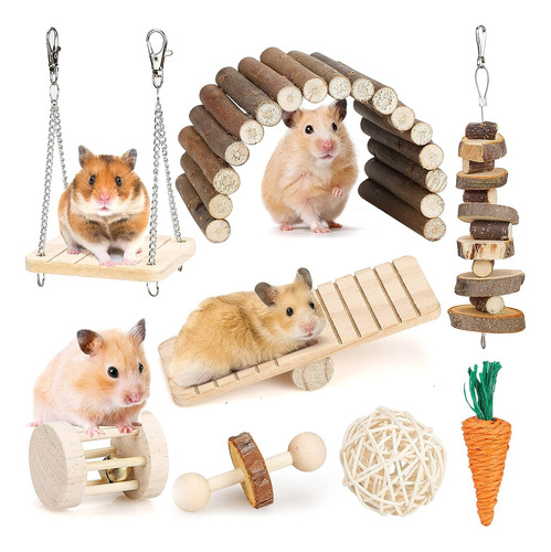 Accesorios De Madera Para Cobayas Chinchillas Jerbos