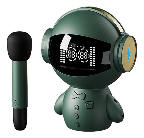 Altavoz Bluetooth Mini Robot Soundbox Music Center Inalá Color Verde