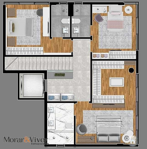 Imagem 11 de 15 de Apartamento Para Venda Em Curitiba, Água Verde, 3 Dormitórios, 3 Suítes, 3 Banheiros, 3 Vagas - Ctb3440_1-1771236