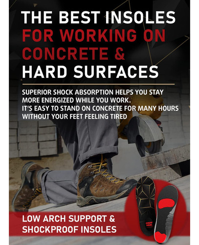 (nuevo) Plantillas Work Pro Comfort - Absorción De Impactos