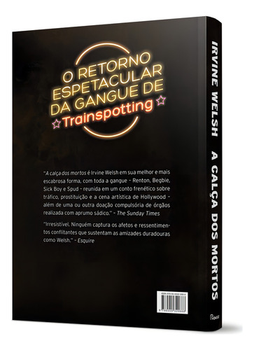 A calça dos mortos, de Welsh, Irvine. Trainspotting, vol. 5. Editorial Editora Rocco Ltda, capa mole em português, 2021