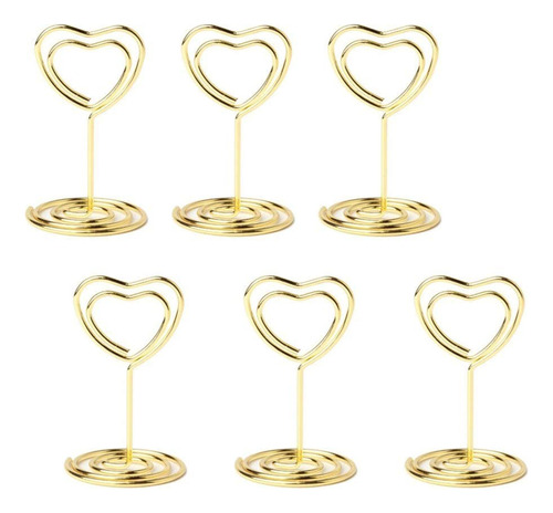 Jofefe 20 Soportes Para Tarjetas Con Forma De Corazon Para R