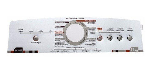 Adesivo / Painel Decorativo Lavadora Brastemp Bwl11 Original