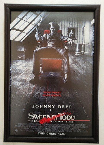 Sweeney Todd / Poster Enmarcado 50 X 35 Cms