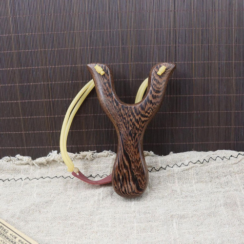 L 2 Tirachinas De Madera Con Banda Elástica, Juguete