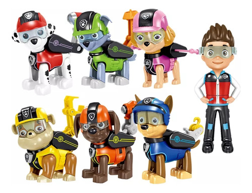 Set Paw Patrol Patrulla Canina Chase Everest Ryder 