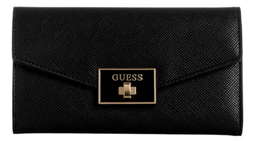 Cartera Guess Factory Eg954651-bla Acabado de los herrajes Níquel Color Negro Correa de hombro Negro Diseño de la tela Lisa