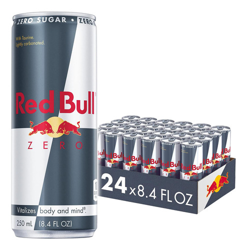 Red Bull Bebida Energetica, Total Zero, 8.4 Onzas Liquidas (