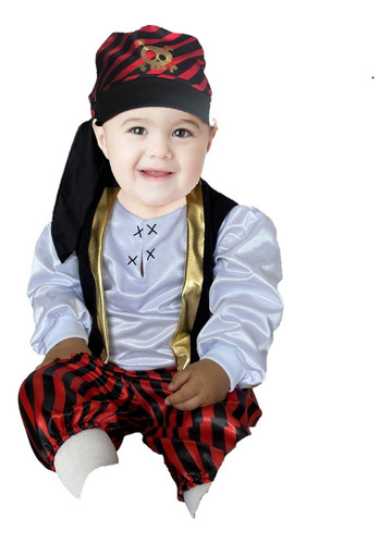 Disfraz Piratas Niño Bebé Halloween Muerte