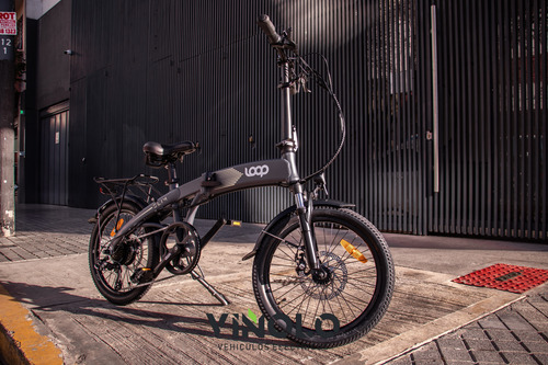 Bicicleta Electrica Loop Slim Plegable 350w + Casco / G