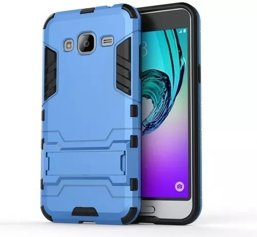 Funda Para Galaxy J2 2016 Sm-j210f Iron Case Con Cristal 9h