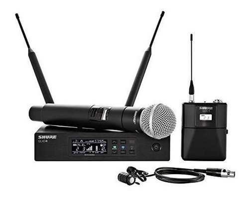 Shure Handheld Y Combo Lavalier Sistema De Microfono Inalamb
