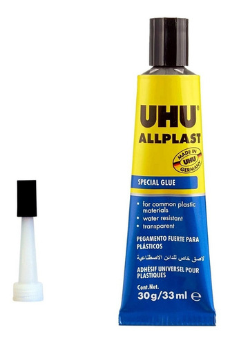 Uhu Allplast Pegamento Especial Para Plásticos 33ml