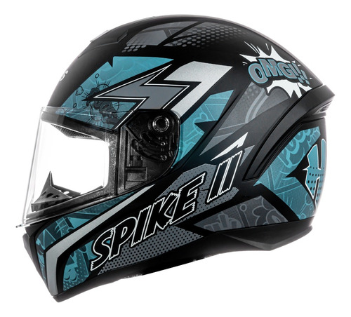 Capacete Moto Fechado Peels Spike 2 Hqs Preto Fosco