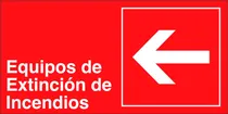 Comprar Señaletica Adhesiva Equipos De Extinción De Incendios 30x15c