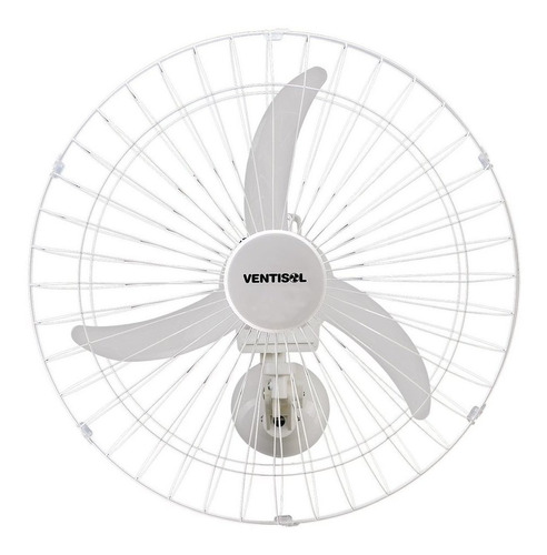 Ventilador de parede Ventisol New 50cm new white com 3 pás cor  branco de  plástico, 50 cm de diâmetro 220 V