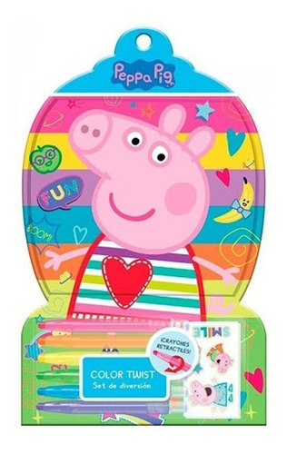 Peppa Pig Color Twist Crayones Retráctiles Tapimovil 