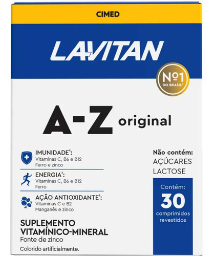 Lavitan Suplemento Vitamínico 30 Comprimidos Revestidos A-z