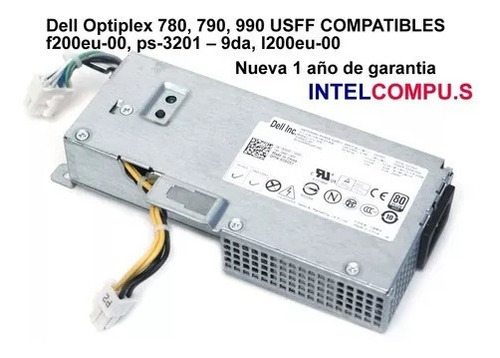 Fuente De Poder Dell Optiplex 780, 790, 990