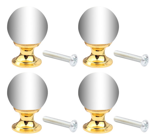 Juego De 4 Lujosas Lámparas De Cristal Para Cajones Con Form