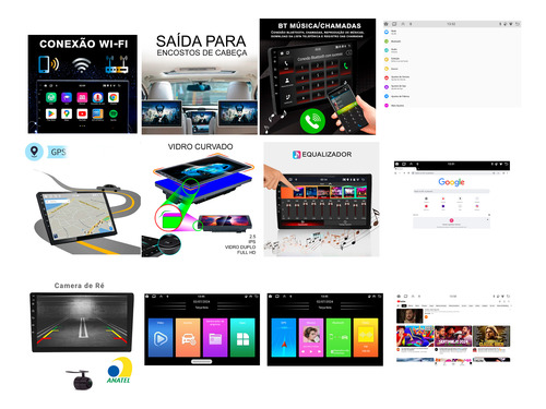 Central Multimidia Android Mercedes G55 Amg 2011 Carplay9pol