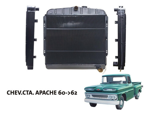 Radiador Camioneta Chevrolet Apache 60 Al 62