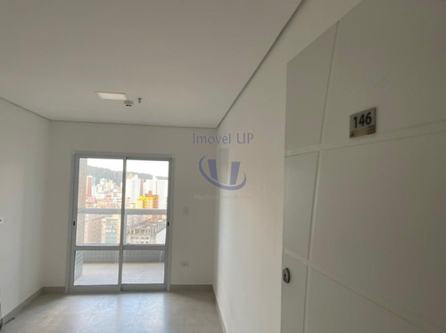 Imagem 4 de 9 de Flat - 100m Da Praia - Boqueirao - Praia Grande/sp - V-2202