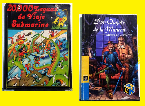 20, 000 Leguas De Viaje Submarino + Don Quijote - Ilustrados (Usado)