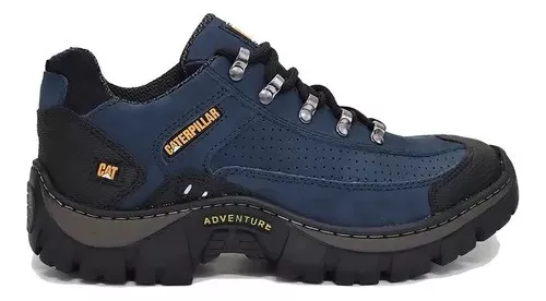 Bota Masculina Adventure em Couro Azul