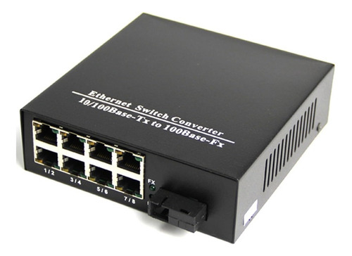 Convertidor Medio Optico Ethernet Fibra Optica Ftth Swltch