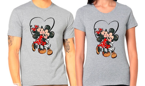 Poleras Dúo Para Enamorados Mickey Y Minnie Algodón Parejas3