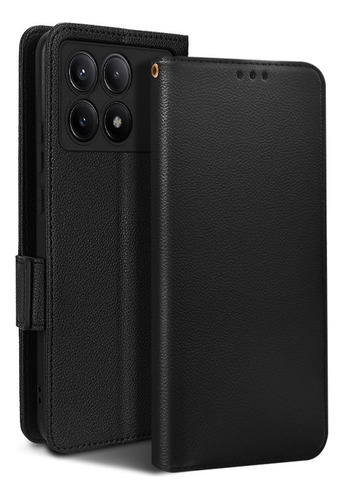For Poco X6 Pro 5g Litchi Pu Leather Wallet Card Slot Case