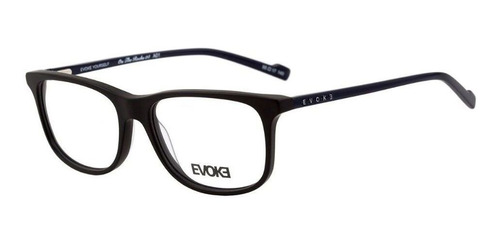 Armação Oculos Grau Evoke On The Rocks 4 A01 Preto Azul Bril