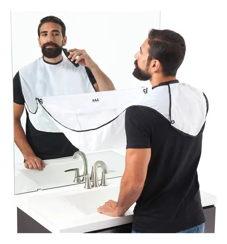 Capa Delantal Para Corte De Barba Afeitado, Soporte Espejo