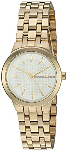 Reloj Casual De Acero Inoxidable De Cuarzo Para Mujer Dkny