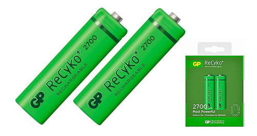 Bateria Pila Gp Recyko Original Recargable A A  2600ma X2