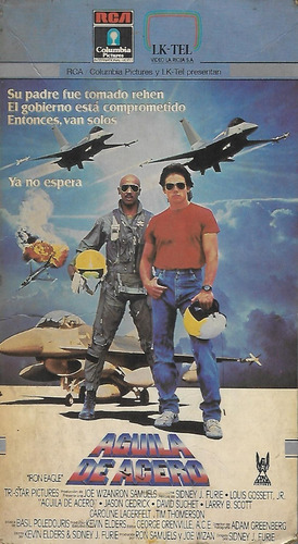 Aguila De Acero Vhs Iron Eagle Louis Gossett Jr Jas Gedrick